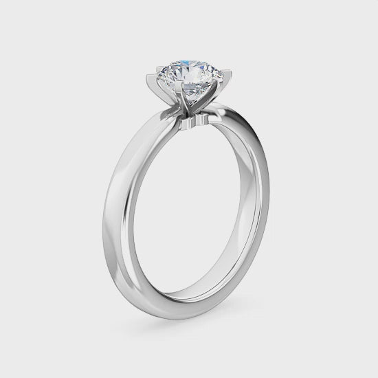 Engagement ring with 1.00 ct. Labgrown Diamond – Tidens Elegance SJR55057