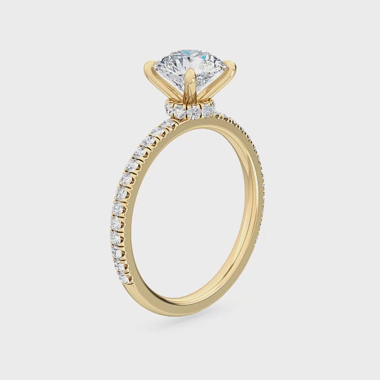 Lab Grown Diamond Engagement Ring 1.30 ct. – Radiant Elegance SJR55551RD