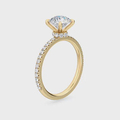 Lab Grown Diamond Engagement Ring 1.30 ct. – Radiant Elegance SJR55551RD