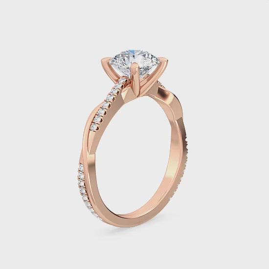 Förlovningsring i 14 karat guld med labbodlad diamant 1,10 ct – Tidlös elegans SJR55546RD