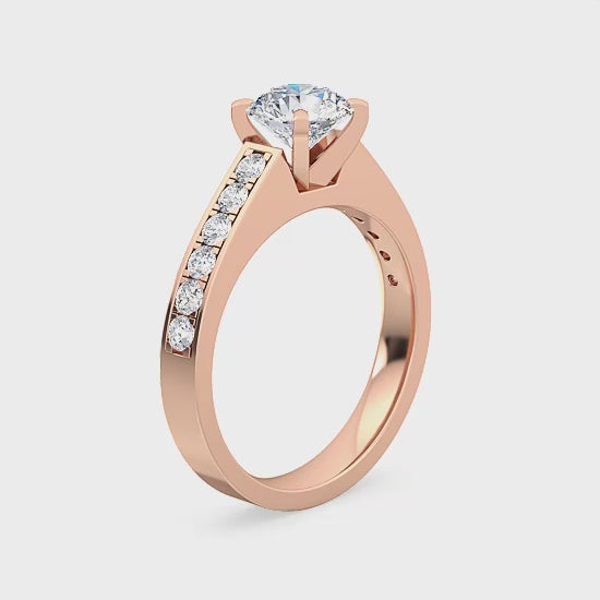 Engagement Ring with 1.34 ct. Labgrown Diamonds – Pure Beauty and Classic Style SJR55154