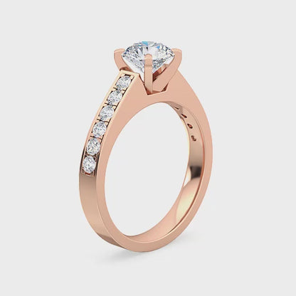 Engagement Ring with 1.34 ct. Labgrown Diamonds – Pure Beauty and Classic Style SJR55154