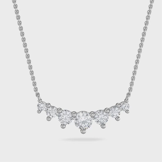 14 karat roséguld med diamanthänge i labgrown-stil (1,00 ct) SJP31758B