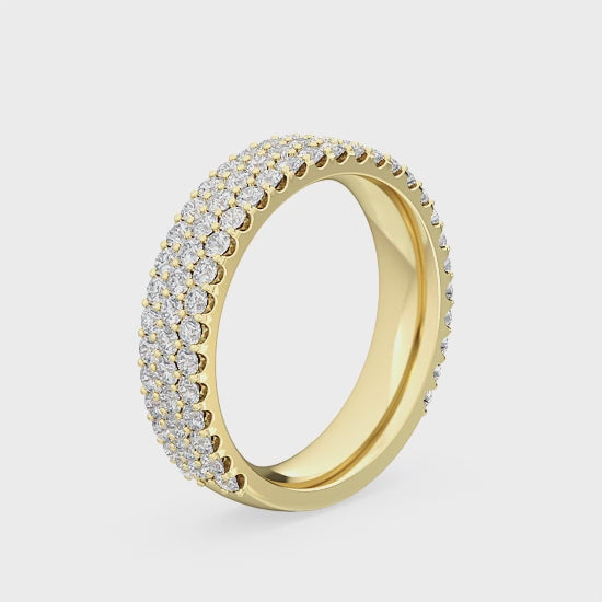 Alliancering med 1.35 ct. Labgrown Diamanter – En Skinnende Markering af Stil SJR56598