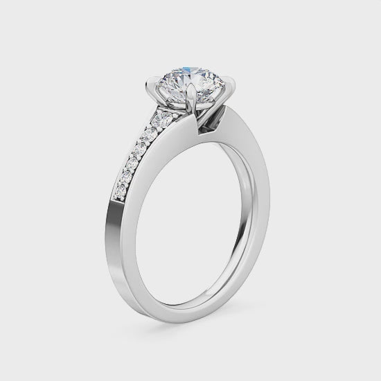 Engagement Ring with 1.18 ct. Labgrown Diamonds – Classic Luxury SJR55247