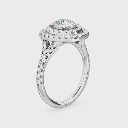 Halo Engagement Ring with 1.80 ct. Lab Grown Diamonds – Timeless and Ethical SJR55578RD