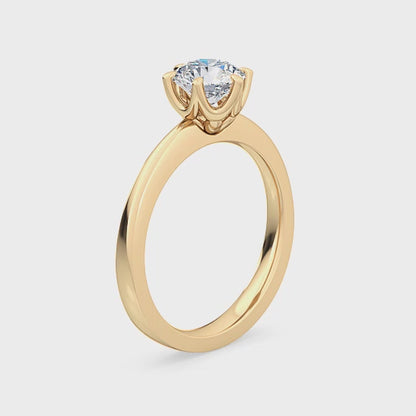 Forlovelsesring med 1.00 ct. Labgrown Diamant – Ren Elegance SJR55126RD