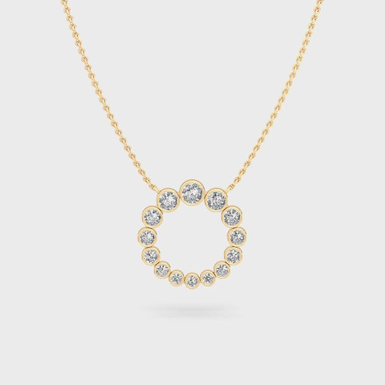 Halo Pendant with Labgrown Diamonds (0.50 ct) SJP31613