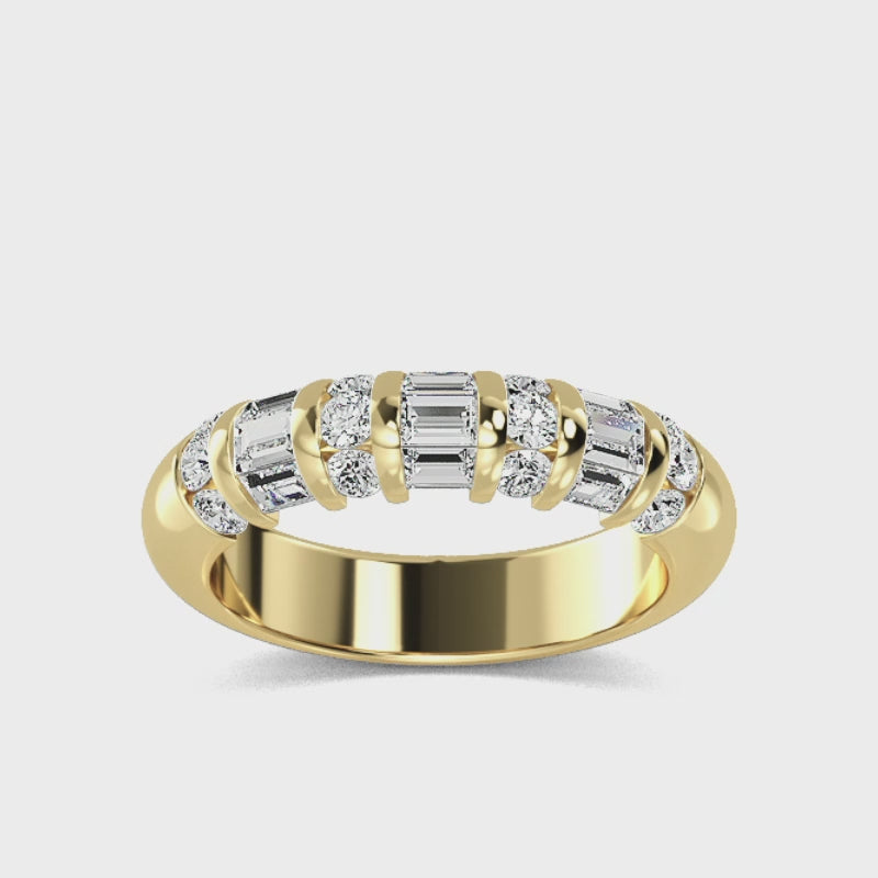 0.87 ct. Lab Grown Diamant Alliancering – Klassisk Skønhed SJR57165