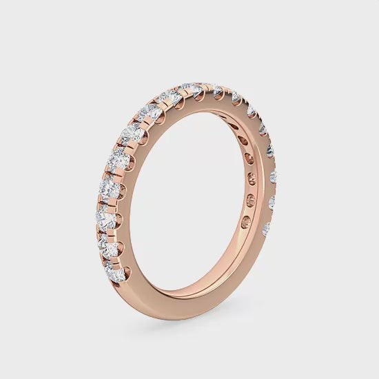 Alliancering med 1.00 ct. Labgrown Diamanter – Luksus og Bæredygtighed i ét SJR54546C