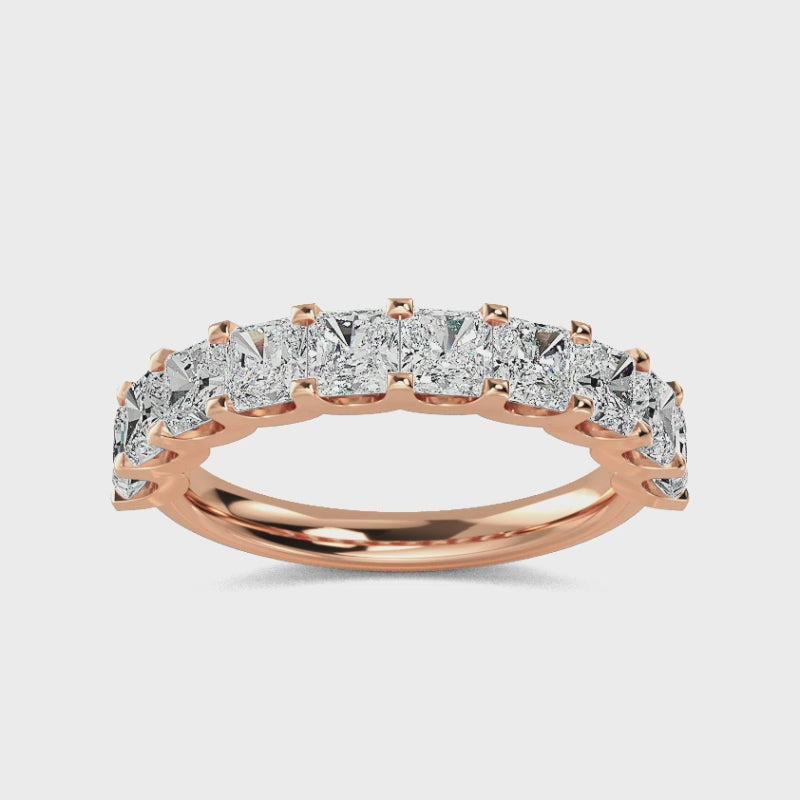 Vigselring i 14 karat vitt guld med 2,01 ct labgrown-diamanter – Raffinerad glans och etik SJR56766