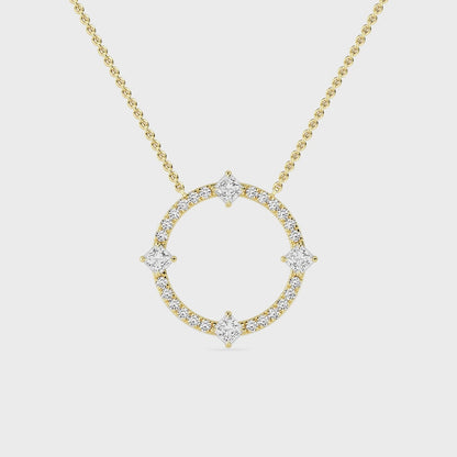 Halo Pendant with Labgrown Diamonds (1.10 ct) SJP31245C