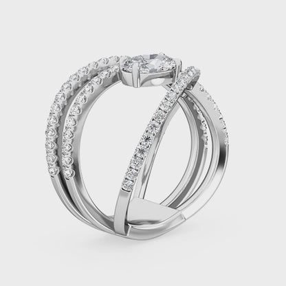 Ring med 1.25 ct. Lab Grown Diamanter – Strålende Elegance SJR56774