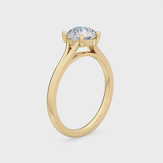 Förlovningsring i 14 karat guld med labbodlad diamant – Dream of Love SJR55010RD