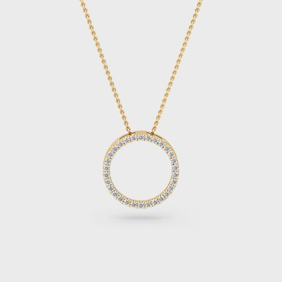 Halo Vedhæng med Labgrown Diamanter (0.47 ct) SJP31245