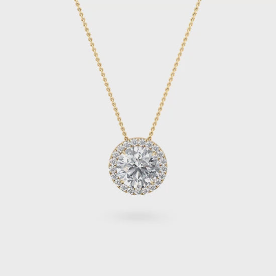 Halo Pendant with Labgrown Diamonds (0.73 ct) SJP31626