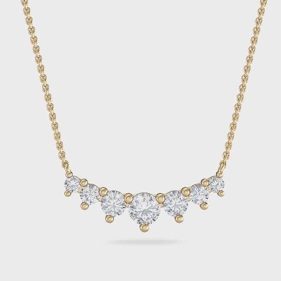 14 karat roséguld med diamanthänge i labgrown-stil (1,00 ct) SJP31758B