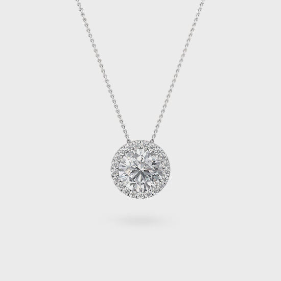 Halo Pendant with Labgrown Diamonds (0.73 ct) SJP31626