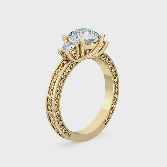 Engagement Ring with 1.25 ct. Lab Grown Diamonds – Timeless Elegance in Ethical Design SJR55532RD