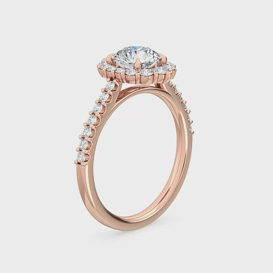 Halo Forlovelsesring med 1.62 ct. Lab Grown Diamanter – Tidløs Elegance SJR55152RD