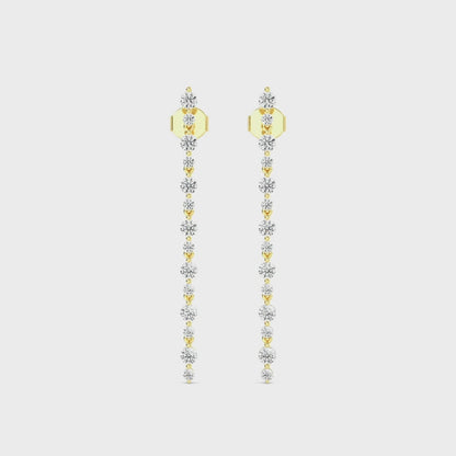 Labgrown Diamant Drop Øreringe 1.52 ct. SJE32346