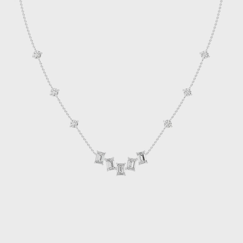 Halsband i 14 karat guld med labgrown-diamanter (1,94 ct) SJP32016