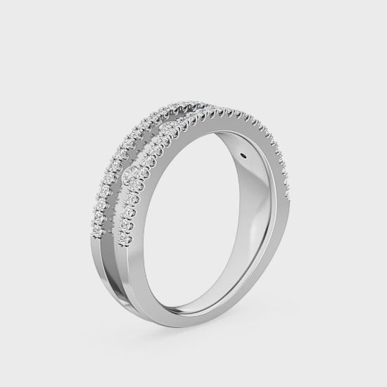 Alliancering med 0.44 ct. Lab Grown Diamanter – Fin og Bæredygtig SJR56536