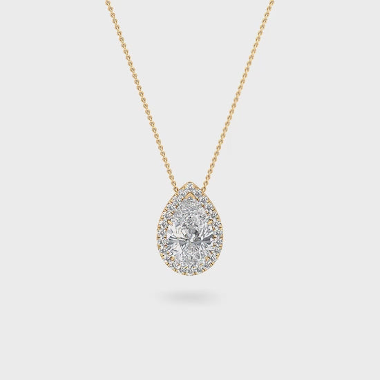 Halo Pendant with Labgrown Diamonds (0.81 ct) SJP31624